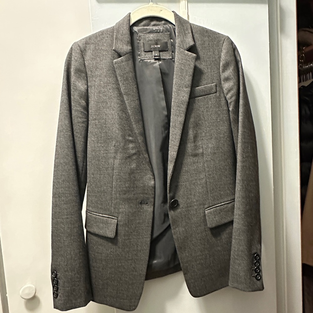 J Crew gray blazer sz 0
